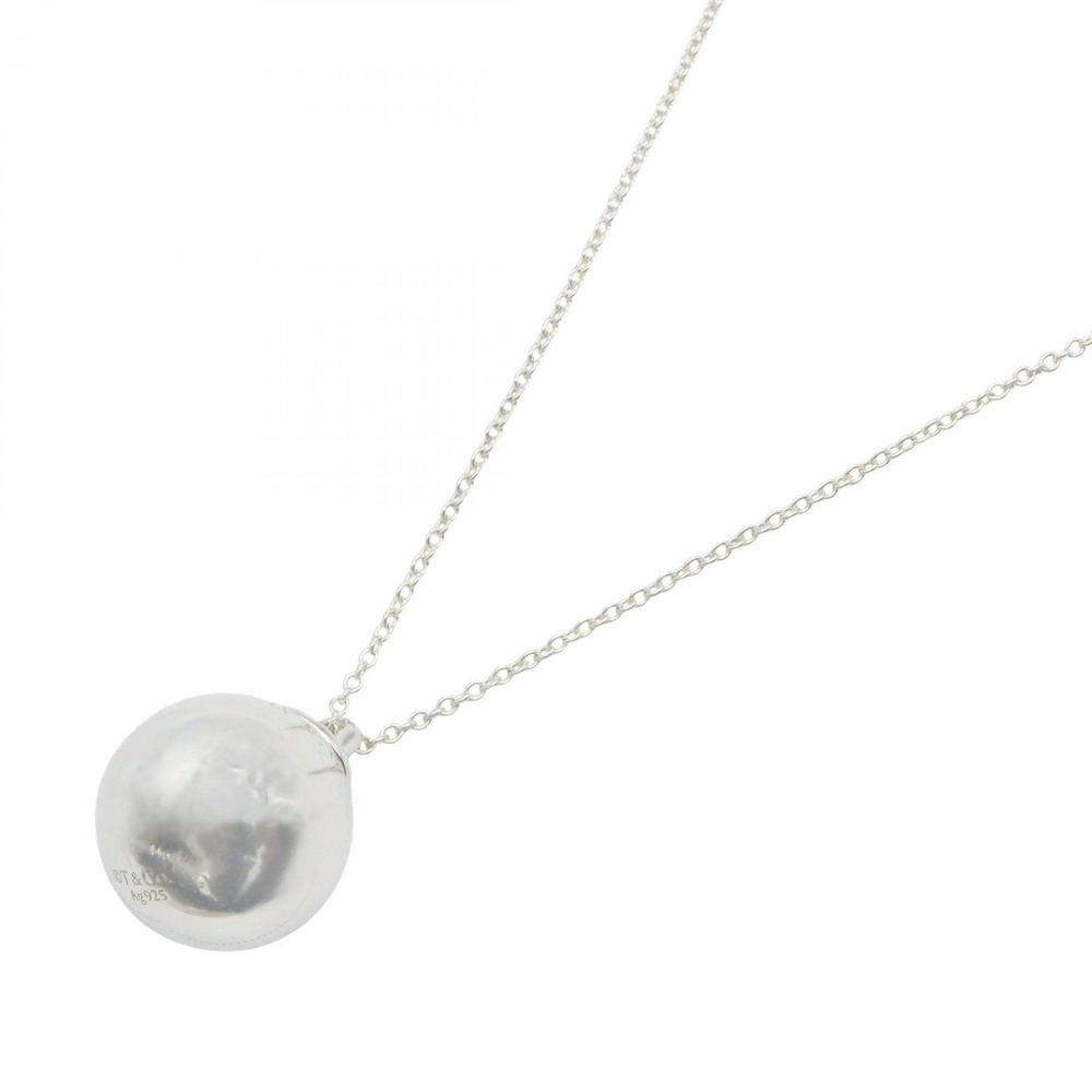 Tiffany Co Ball Necklace Sterling Silver Tone
